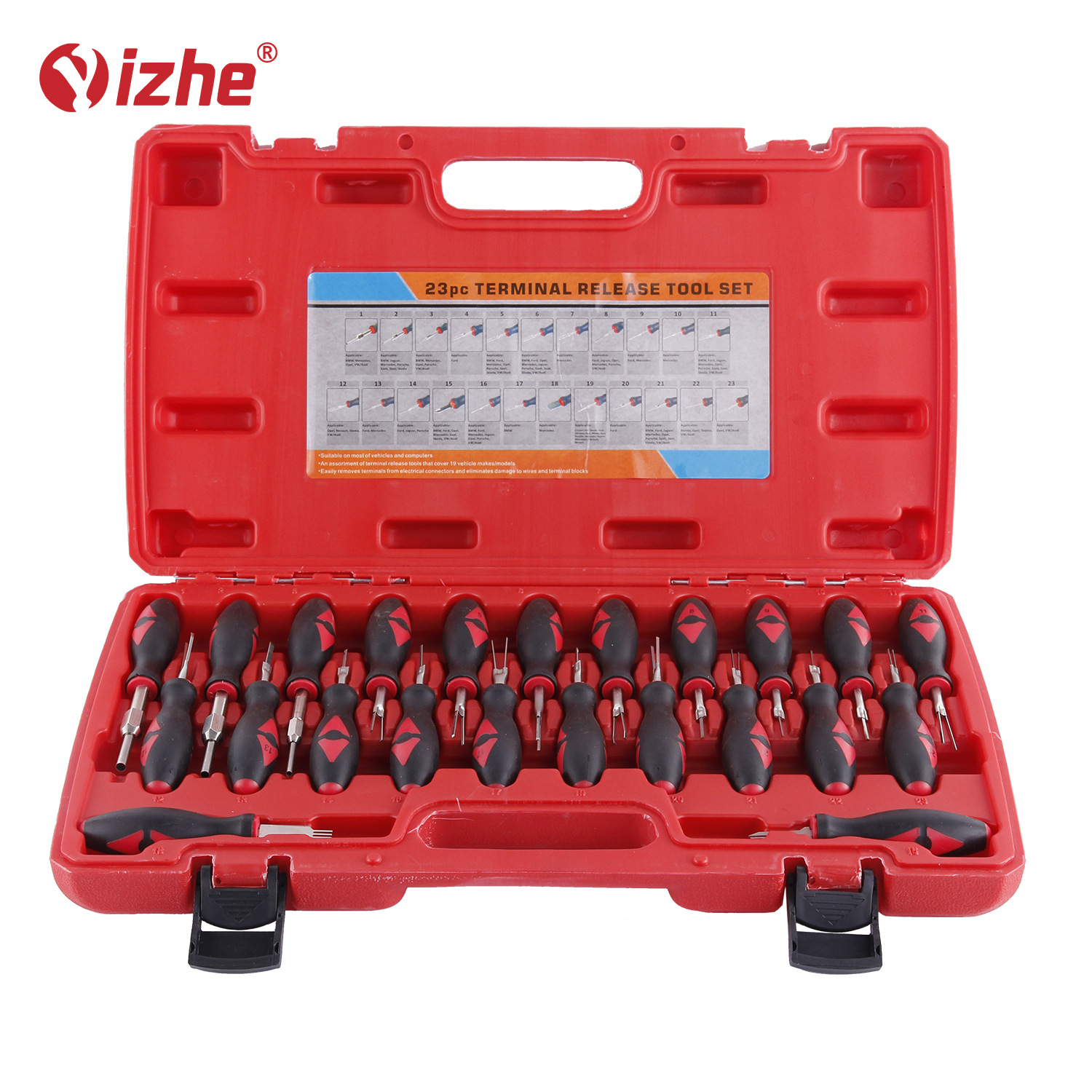 23件汽车线束端子拆装工具 导航音响挑针  线路插头退针器