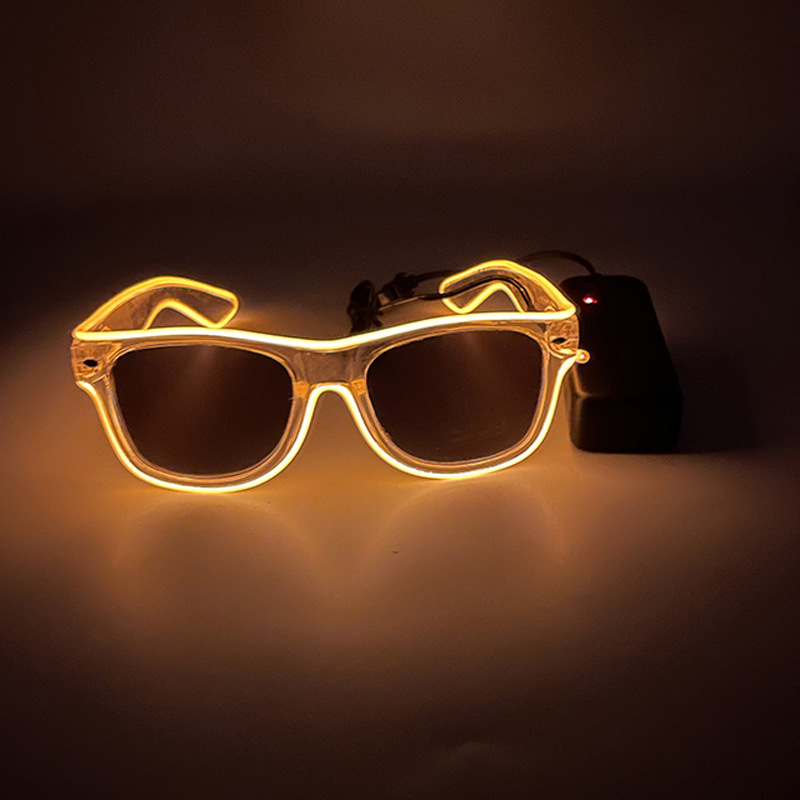 Amazon LED luminoso gafas bola personalizada el flash decoración bar disco partido regalo props fabricante