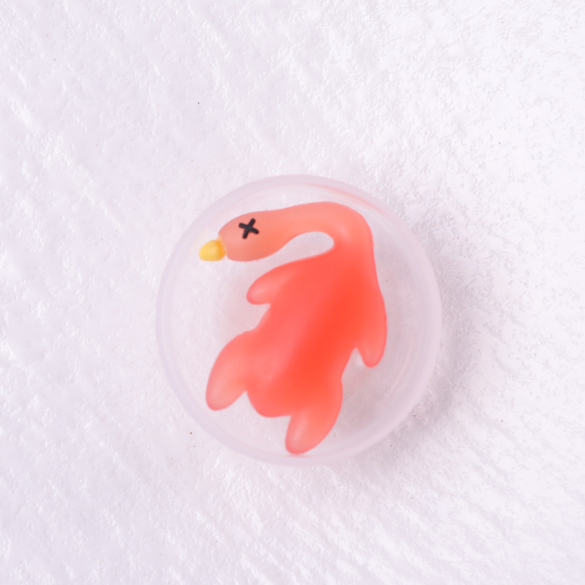 Gacha de 45mm creativo lindo pato asado que cambia de color Gacha transparente mezclado Gacha de juguete bola de juguete regalo