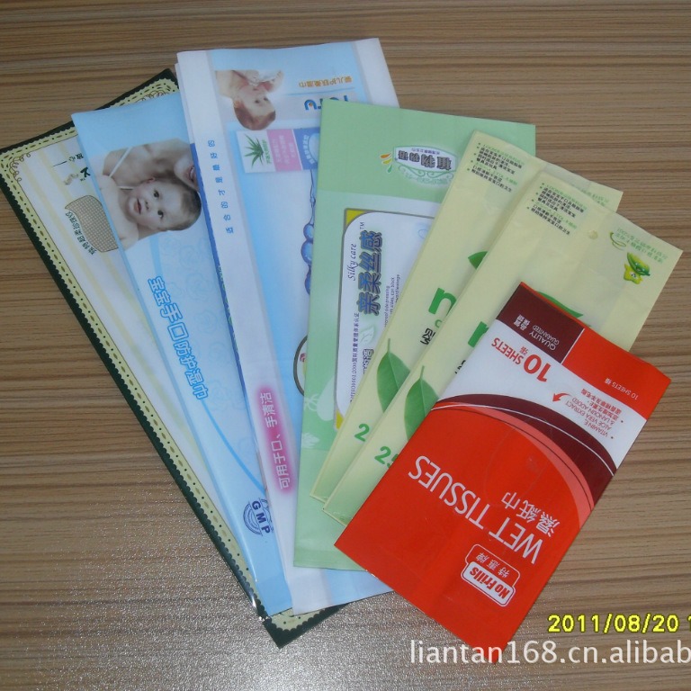 深圳工厂供应各种湿纸巾包装袋  复合包装袋 眼镜布包装袋