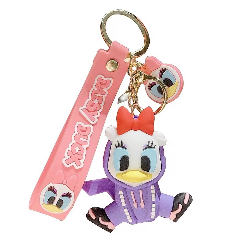 Bolsa puntada adornos muñeca pareja llavero exquisito llavero femenino lindo coche creativo colgante