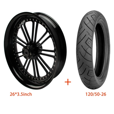 Harley Motorcycle Modified Forged Aluminum Wheels Suitable for Touring, Street Glide, Road King, Street Fighter Series Rims (Motorcycle wheel hub) - 2635-tires