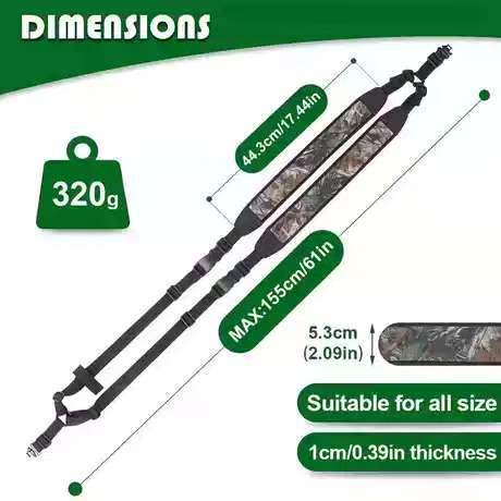 New Hot Style Tactical Shooting Three-Point Rifle Camouflage Gun Strap Adjustable Multi-Functional Outdoor Shotgun Gun Rope