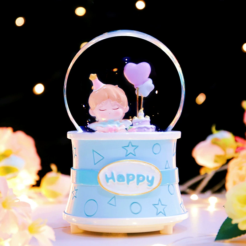 Starry sky, music box, rotating night light, new collection