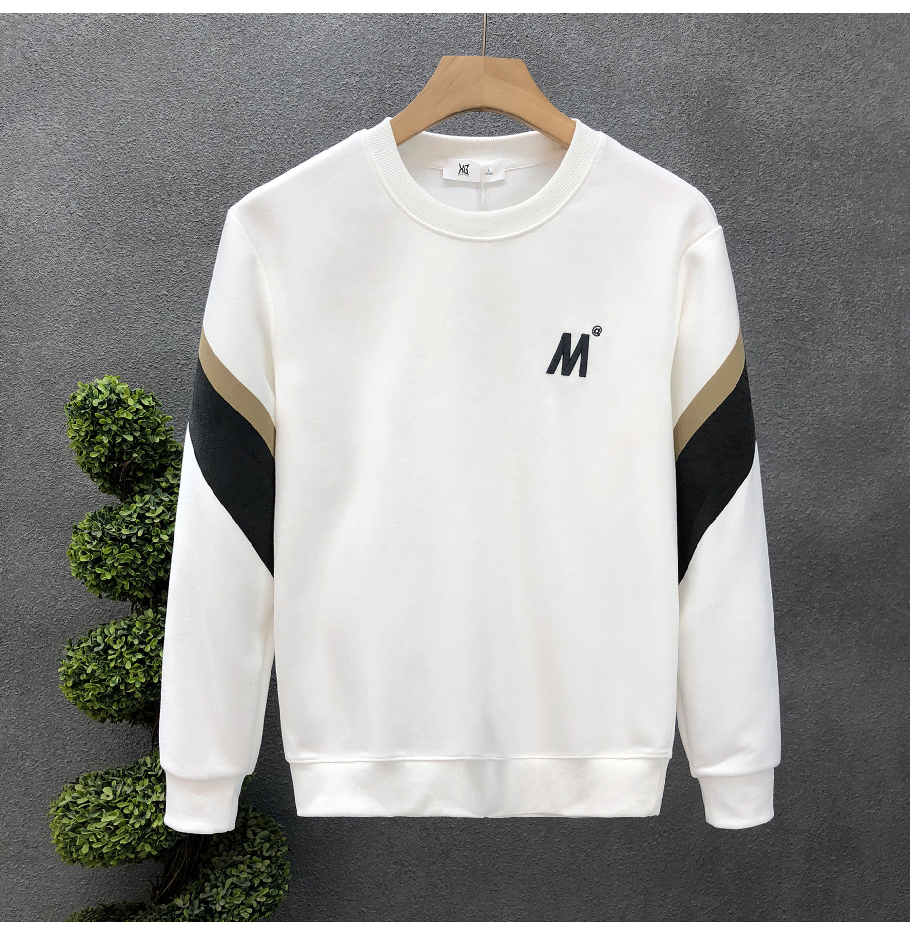 Popular Style Combination Embroidery Sweater Fashion Brand Spring and Top 2023 Autumn New Men's Inner Layer Long Sleeve_voghion.com