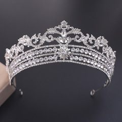 Elegant Vintage Bridal Crown New Princess Birthday Hair Accessory Diamond Tiara Wedding Dress Accessory Factory Direct Sale