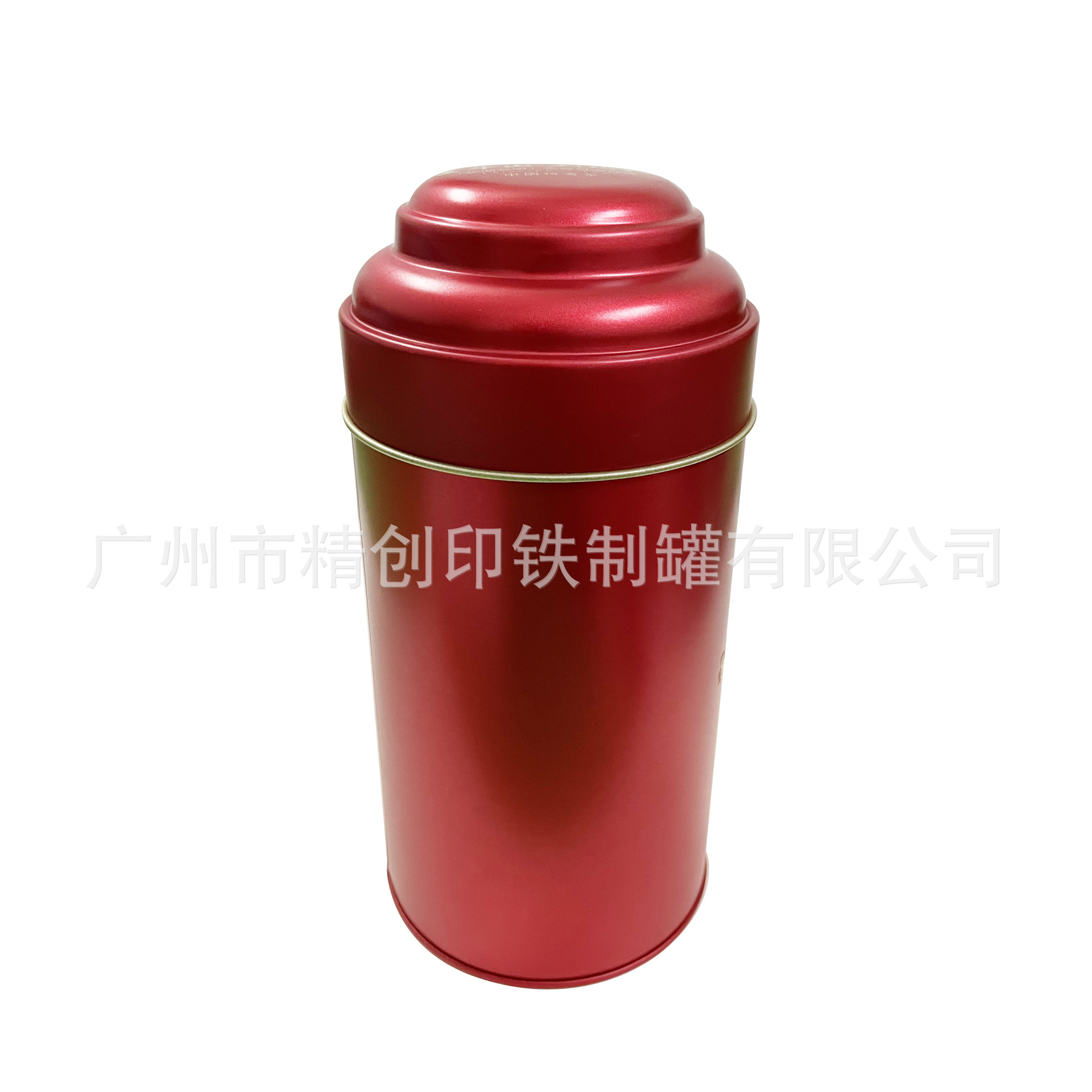 圆形直径85mm凸盖内盖双盖茶叶罐 密封防潮磨砂花茶食品包装铁盒
