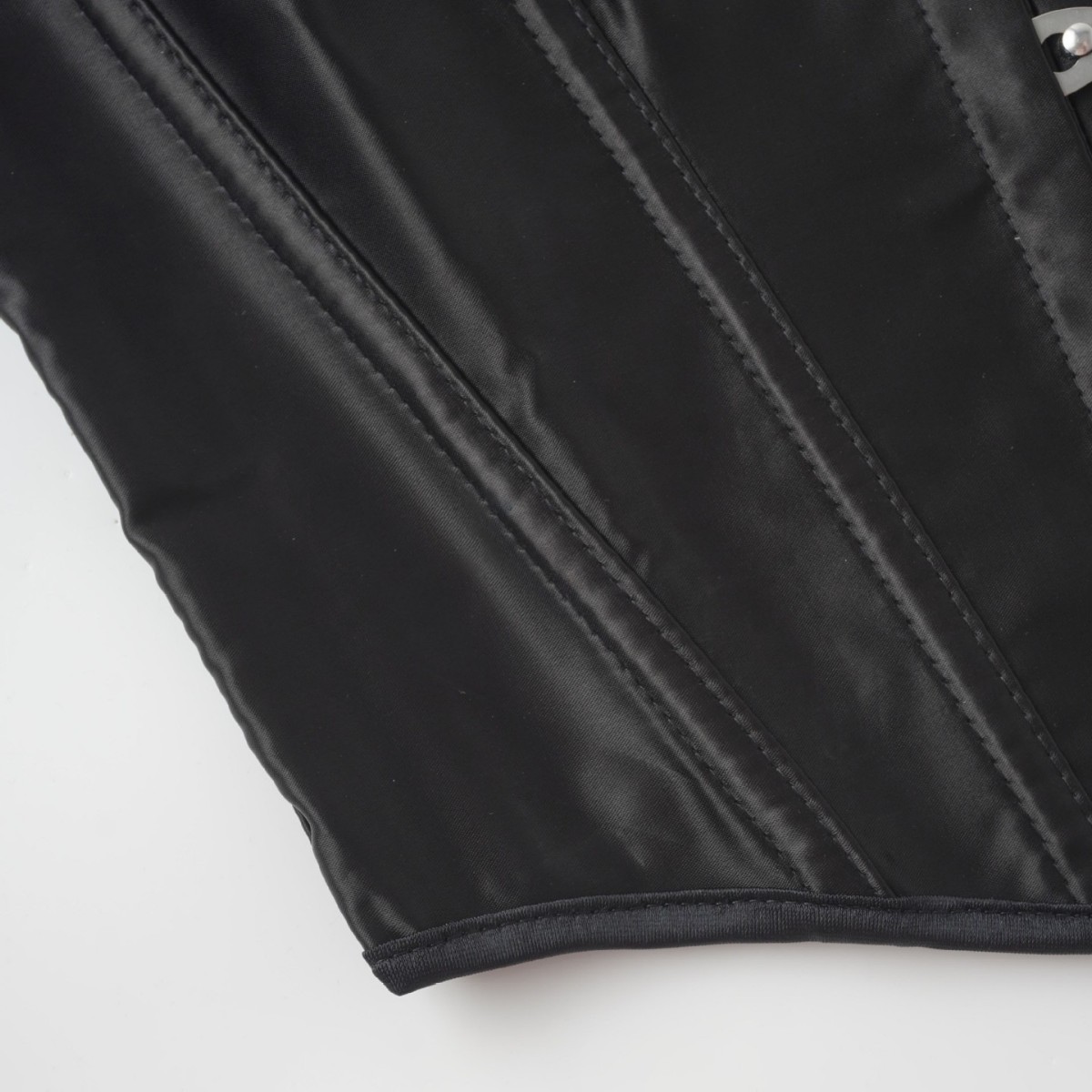 Nuevo cinturón de hombro blanco impresión de malla de manga corta empalme de damas para limpiar el pecho hueso de pez plástico chaqueta productos transfronterizos