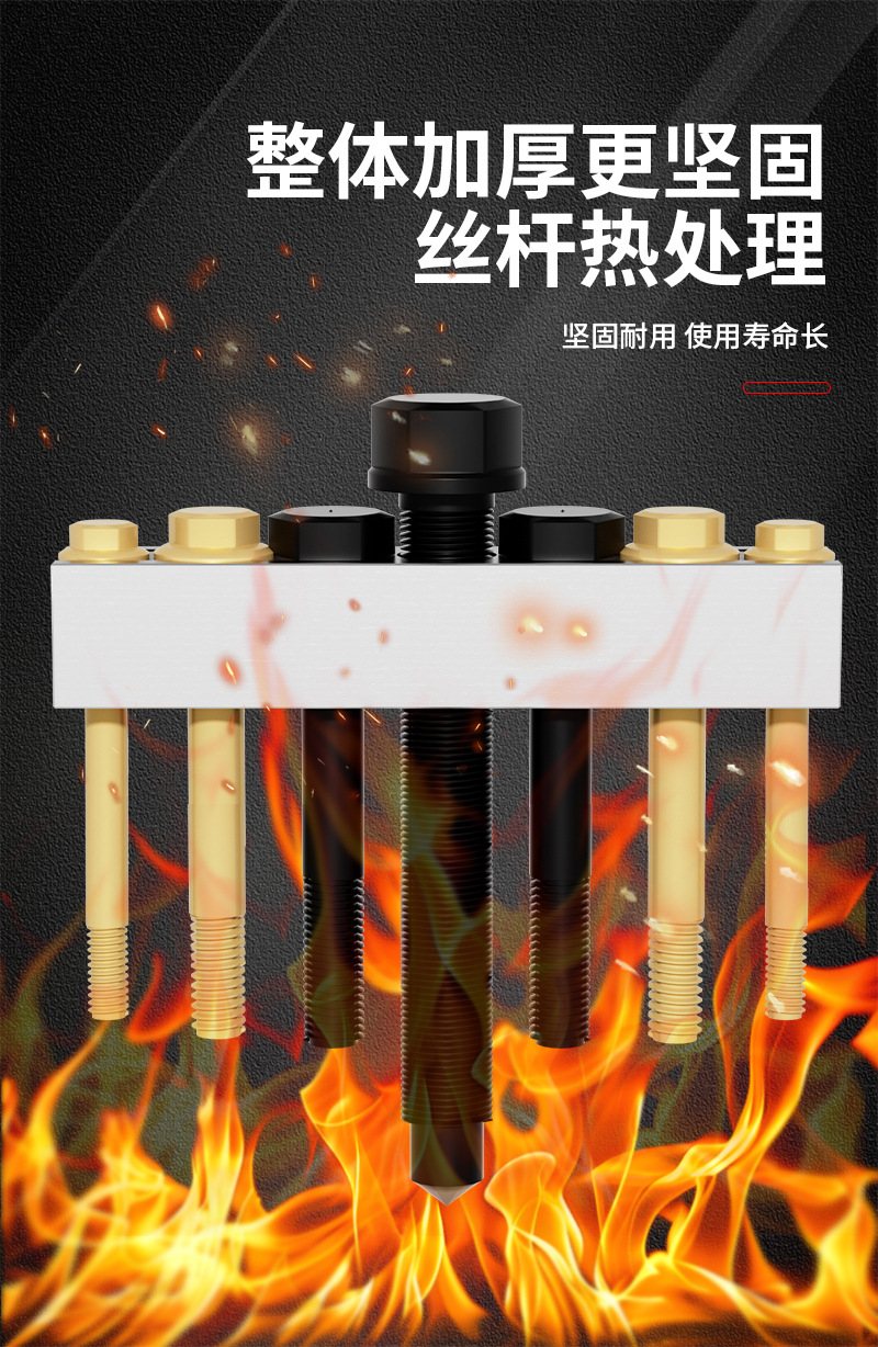 Threaded Crankshaft Pulley Puller, Fan Impeller Puller, Motor Steering Wheel Puller, Pulley Removal Tool