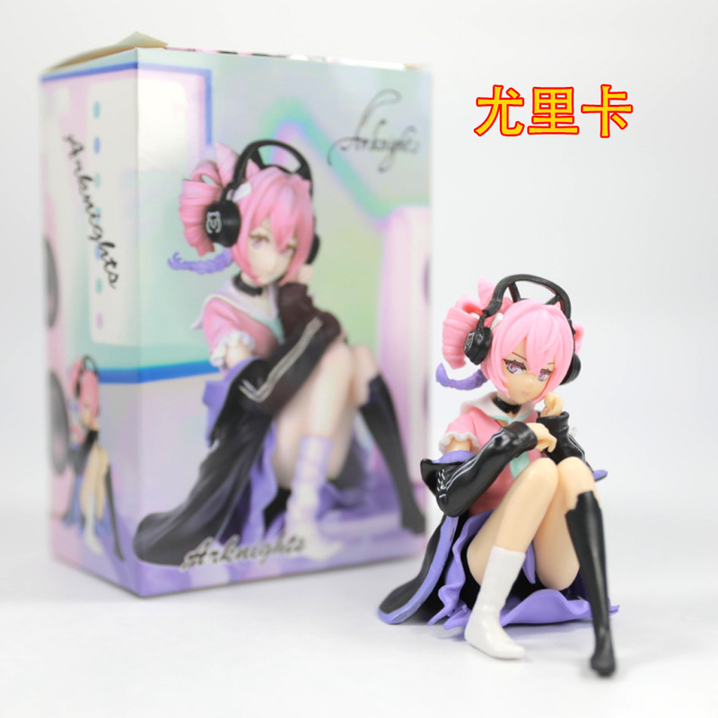 Cross-border Eureka Tomorrow Ark Sitting Posture Energy Connection Hand-held Surrounding Tide Play Animation Model Landscape Ornaments