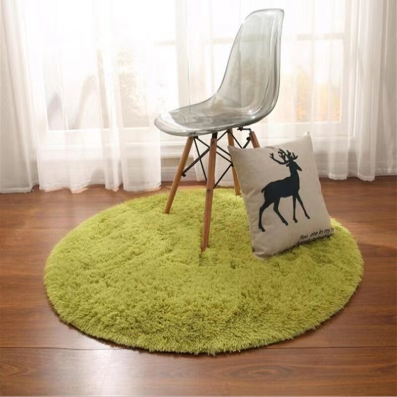 Round carpet home bedroom mat hanging basket rattan chair Mat computer chair floor mat dressing table floor mirror floor mat mat