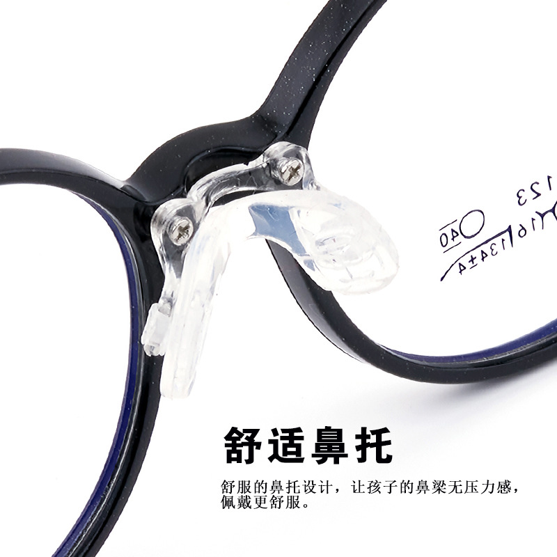 Moda lindo marco redondo antideslizante gancho pierna TR90 suave silicona puede ser equipado con miopía gafas marco 6123