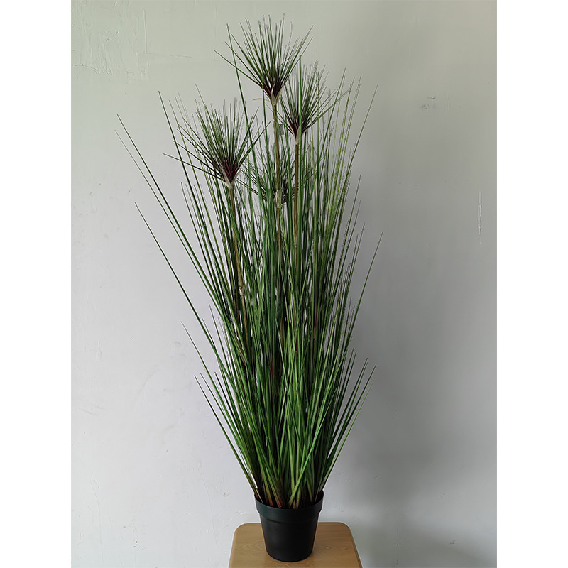 Simulación de plantas verdes, juncos, plantas en macetas, estilo nórdico, simulación de hierba de cola de perro, decoración de interiores, decoración de la sala de estar