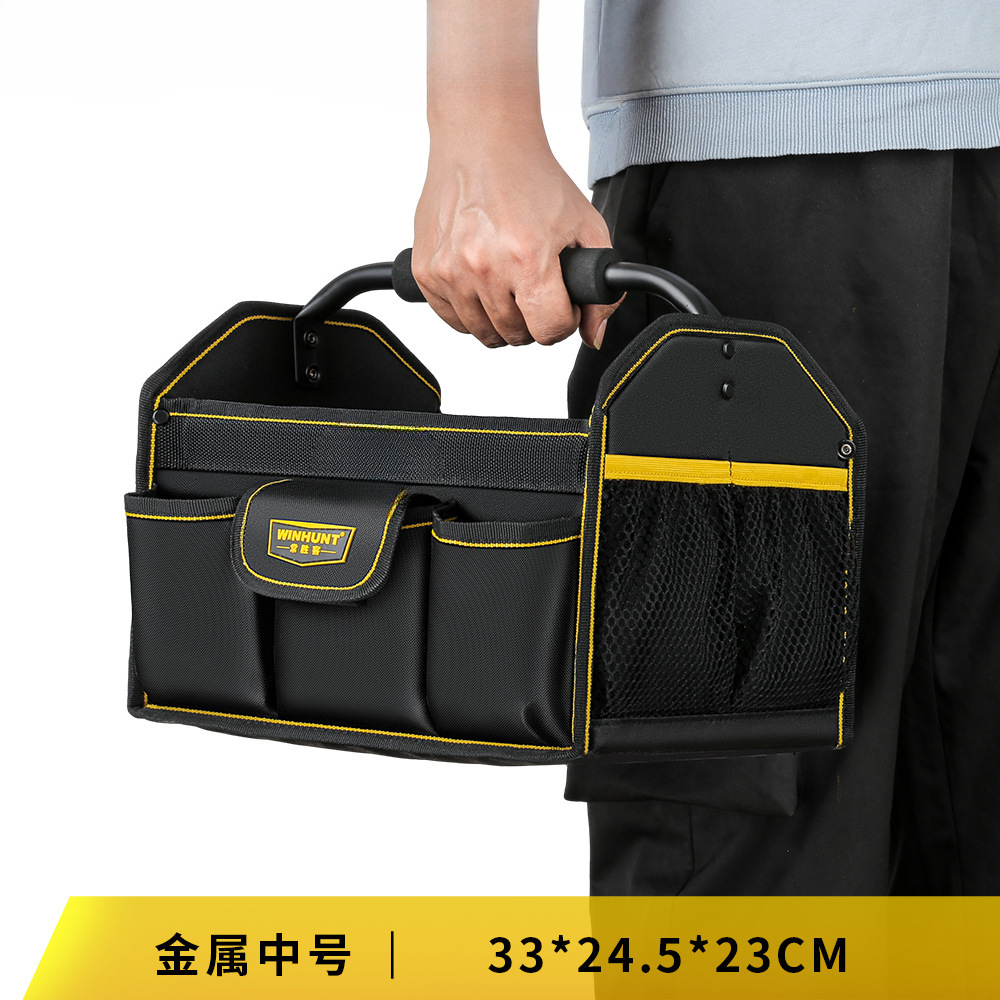 Kit de herramientas fuerte y duradero Kit de herramientas de lona gruesa caja de herramientas resistente al desgaste caja de herramientas de hardware caja de almacenamiento