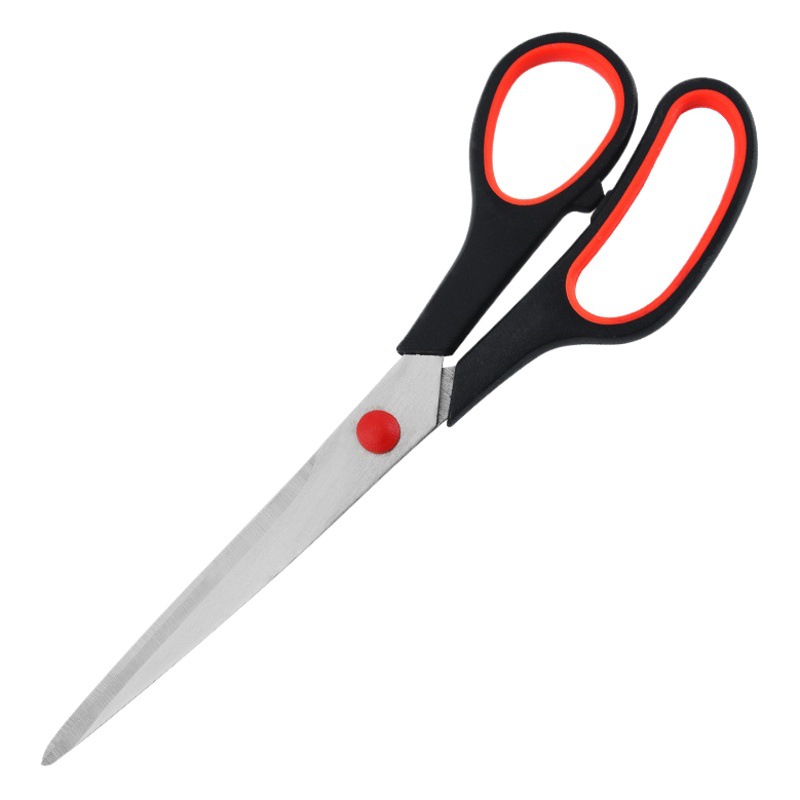 Tarjeta azul tijeras de goma y plástico tijeras de acero inoxidable para el hogar tijeras pequeñas tijeras de corte de papel hecho a mano corte de hilo tijeras de goma de cocina