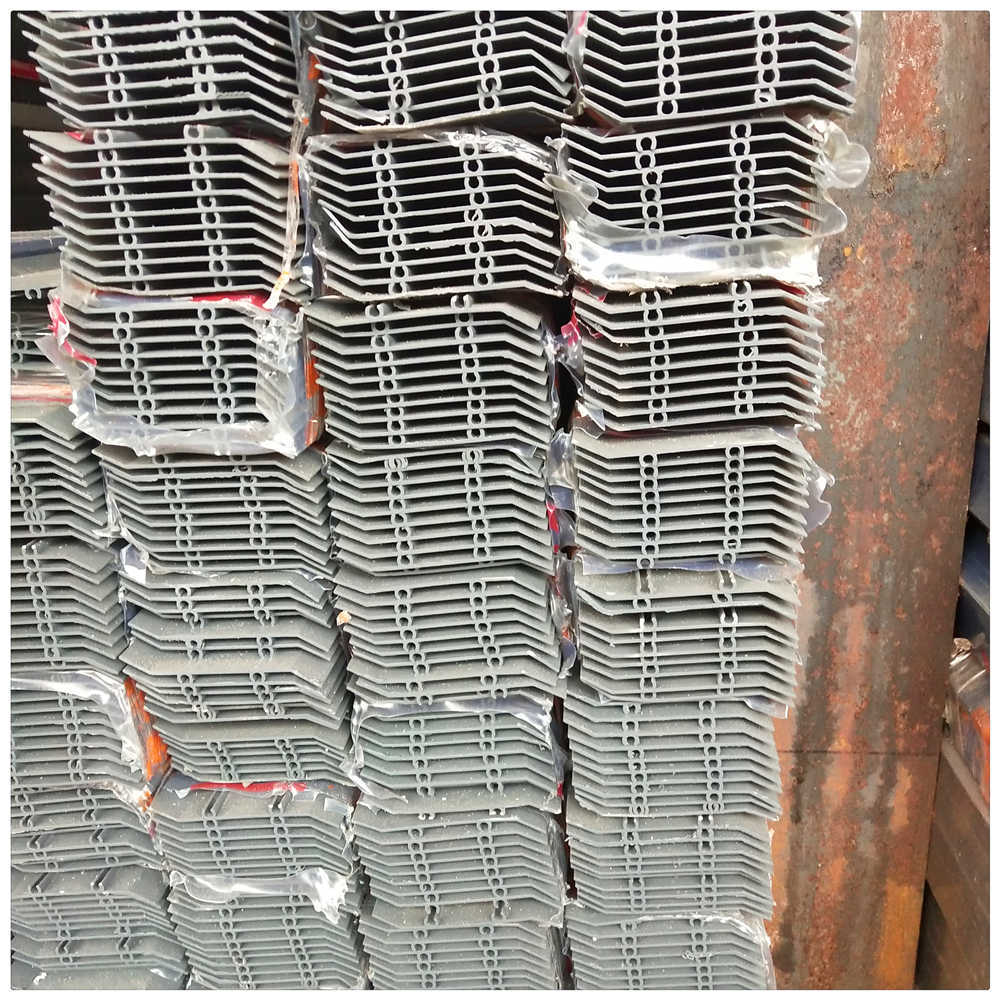 百叶片铝型材 百叶窗型材 喷涂白色百叶铝型材现货75宽度