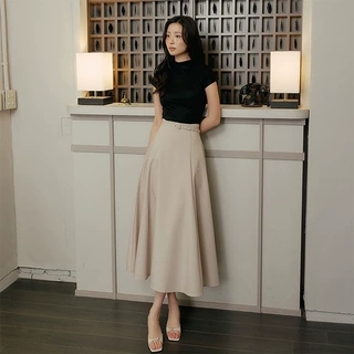 大摆半身裙女士2026新款高腰百褶裙小个子显瘦紧身时尚a字伞裙