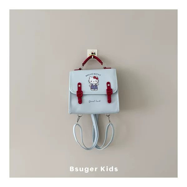 2026 New Cartoon Backpack for Girls, Korean Version Hello Kitty Bag, Cute PU Backpack for Children Going Out