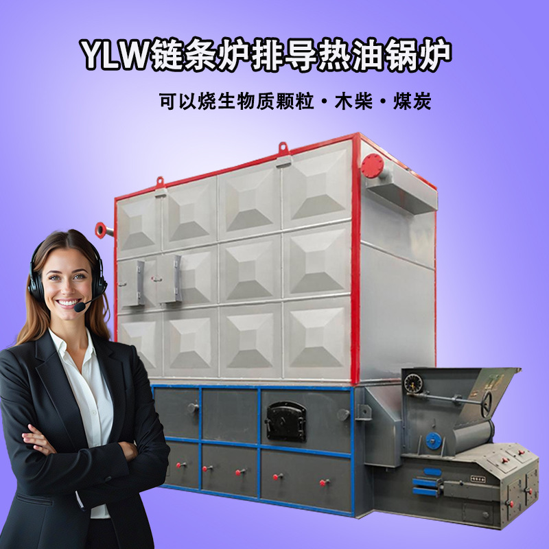 YLW卧式链条生物质导热油炉 1吨2吨4吨5吨6吨8吨导油炉燃油炉