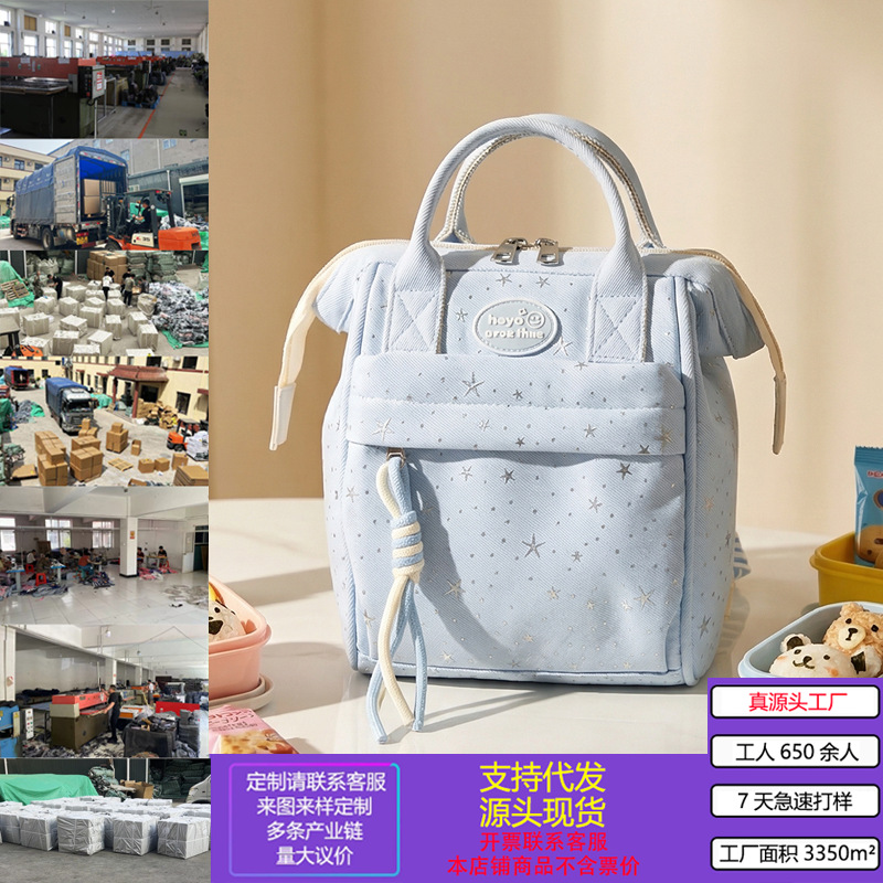 Mommy Bag, Lightweight Small Bag for Mother and Baby Outings, New Multi-Functional Fashionable Mother's Hand-Held Backpack, Women's Backpack