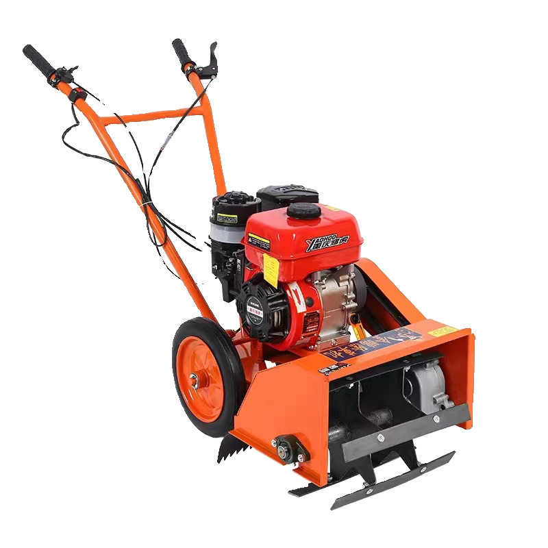 Máquina multifuncional de herbaje de gasolina pequeña azada agrícola arado de césped surco arado de crestas mano arado rotativo huerto suelto suelo micro-cultivo