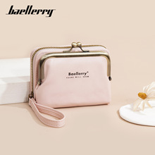 Baellerry跨境手提女士拉链零钱包风琴卡包迷你较口包wallet 钱包
