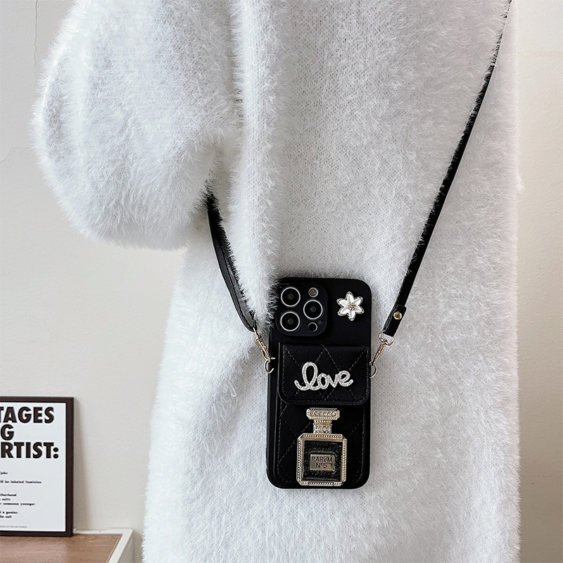 75g Weight Rhinestone Bag Letter Perfume Bottle Handmade Cute Luxurious Phone Cases Phone Accessories
