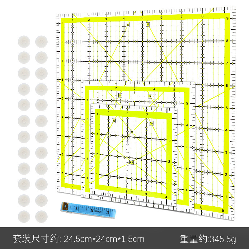 Juego de regla de coser 3