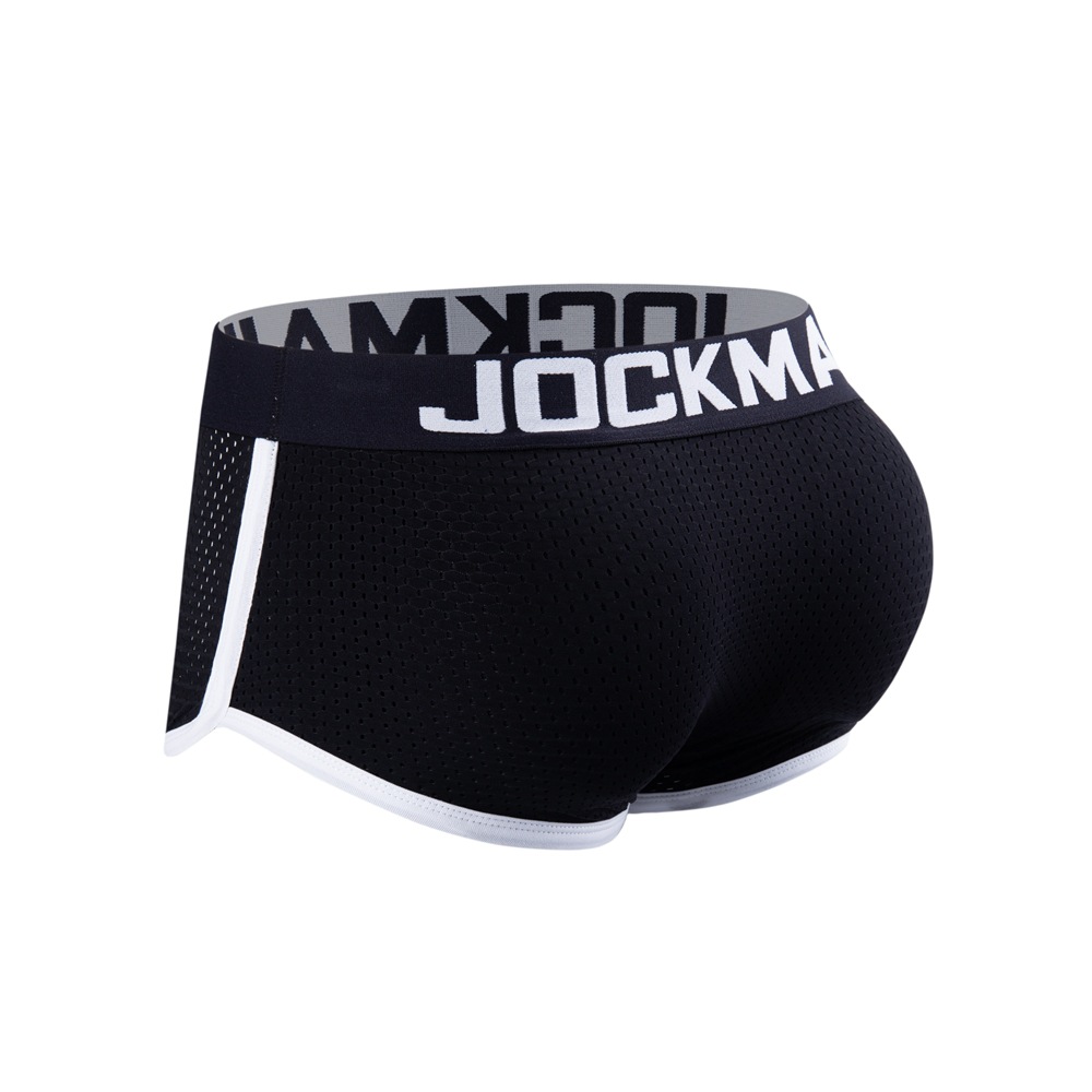 JOCKMAIL nuevo frontal de malla convexa espalda cadera-Levantamiento de los hombres calzoncillos de boxeador acolchado esponja cadera-Levantamiento de cadera boxeador