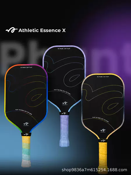 Pickleball racket, Phantom series, MPP+EVA+PP, sixth generation, heat-pressed T700 carbon fiber