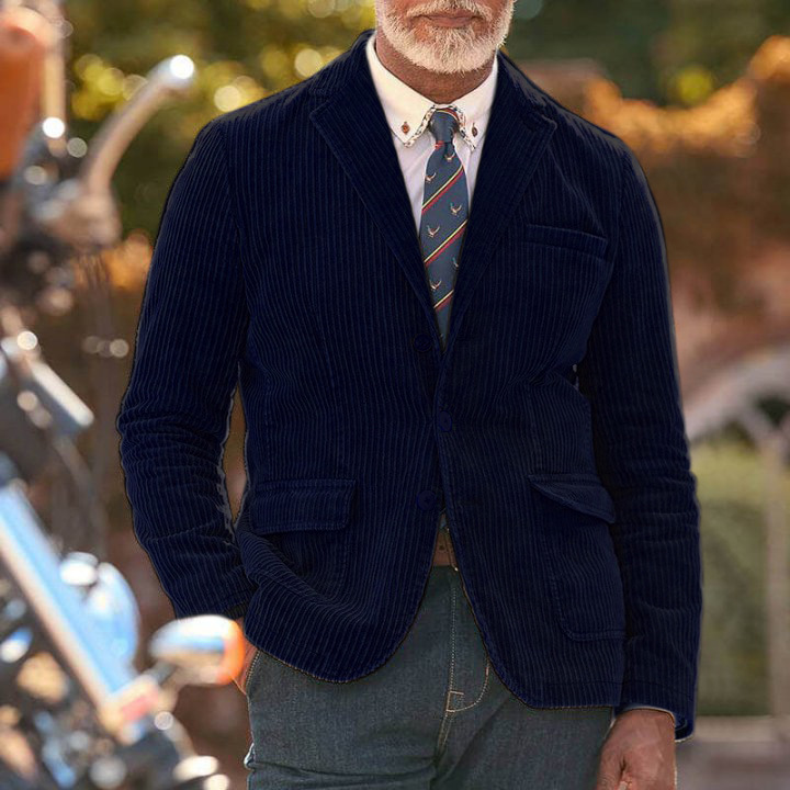 2024 Winter Herren Cord Einfarbig Anzugjacke für Männer_voghion.com