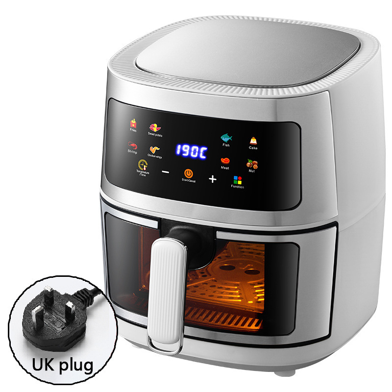 触摸式空气炸锅8L智能无油烟可视薯条机源头厂家Airfryer110V220V|undefined