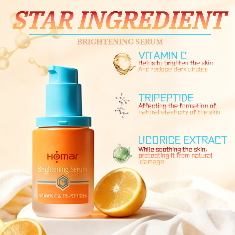 Transfronterizo OEM 10% VC Tripeptide Essence 30ml Antioxidante Antiarrugas Brightening Original Essence Brightening