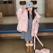 儿童羽绒服中长款2024新款冬季女童韩版洋气保暖加厚中大童装外套