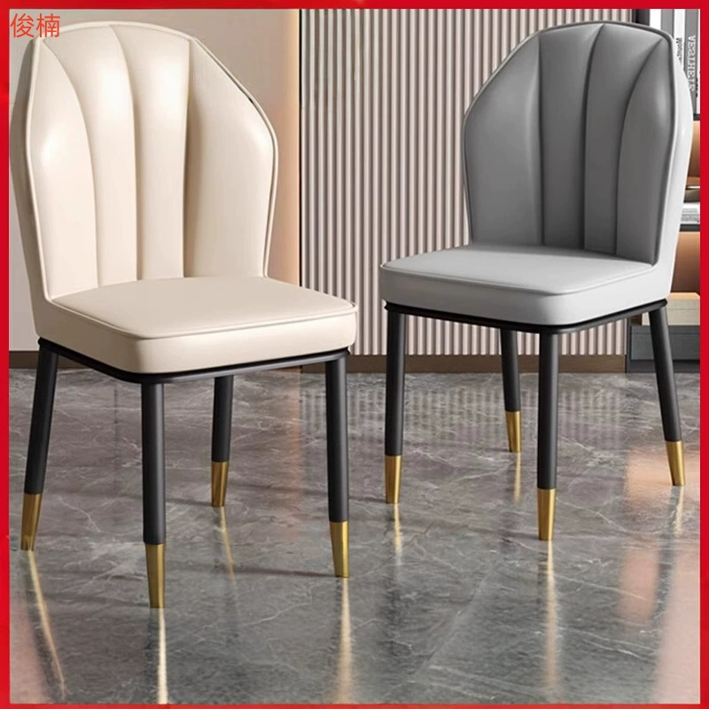 Современный легкий роскошный обеденный стул, скандинавский стул со спинкой, простой стул, стул для домашнего ресторана, мягкая сумка, табурет для макияжа, стул для обеденного стола