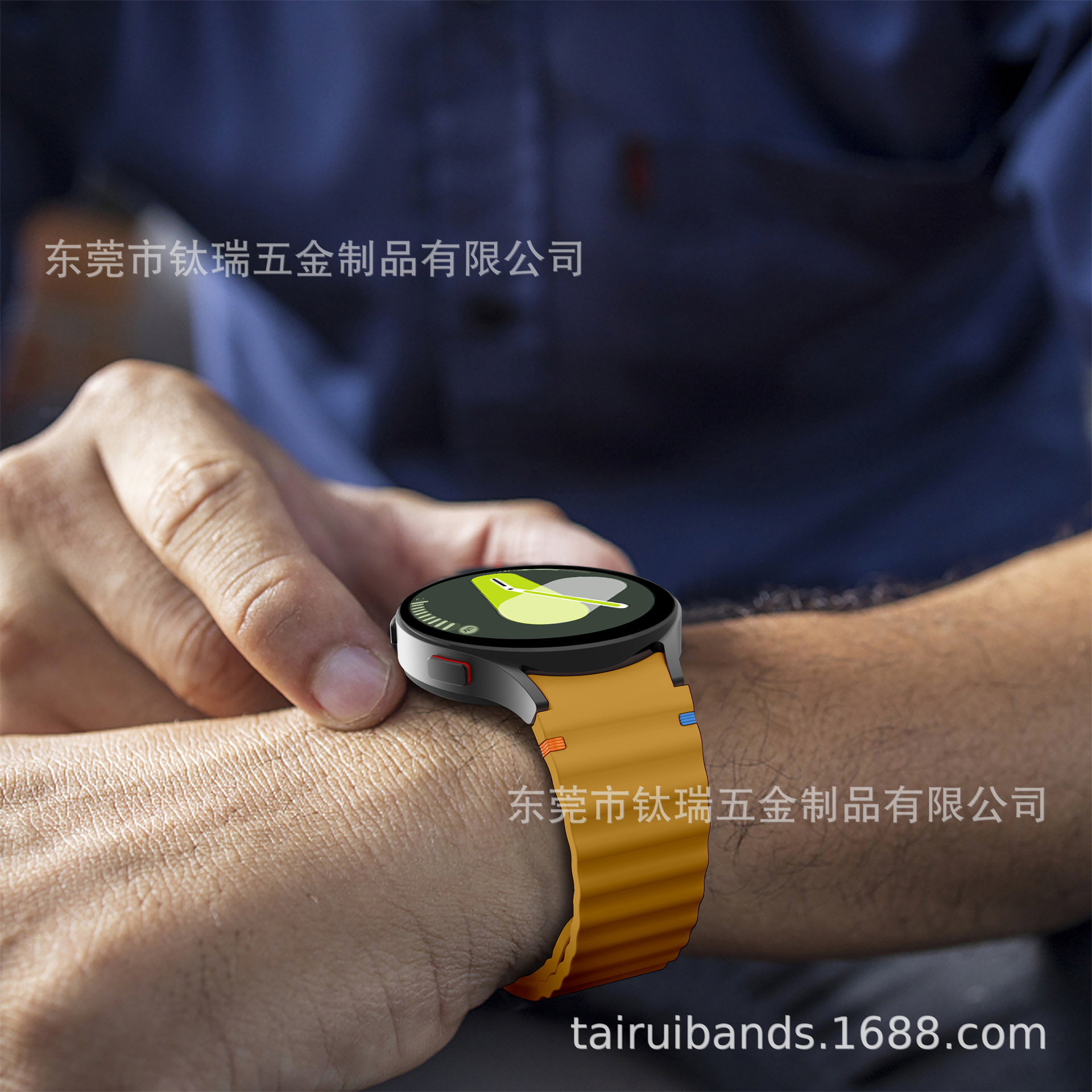 Applicable to the official Galaxy watchFE/6/5/4 with wavy seam silicone strap of Samsung Watch 7 undefined