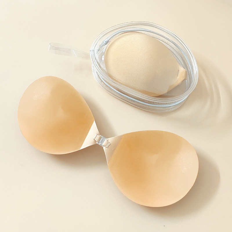 투명 상자에 접착제 브러시 원형 컵 [피부색]