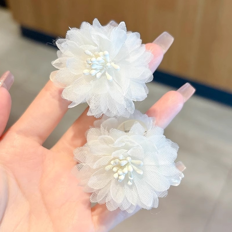 夏季百搭花朵发夹女高级感海边拍照氛围感神器发卡侧边夹发饰头饰|undefined