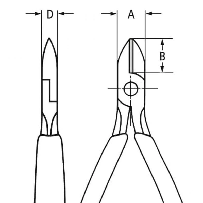 KNIPEX Kenny Parker антистатические прецизионные электронные облевые плоскогубцы 79 12 125 ESD резак безопасные плоскогубцы