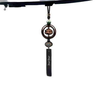 Car hanging: Ornament with Sandalwood Lotus
