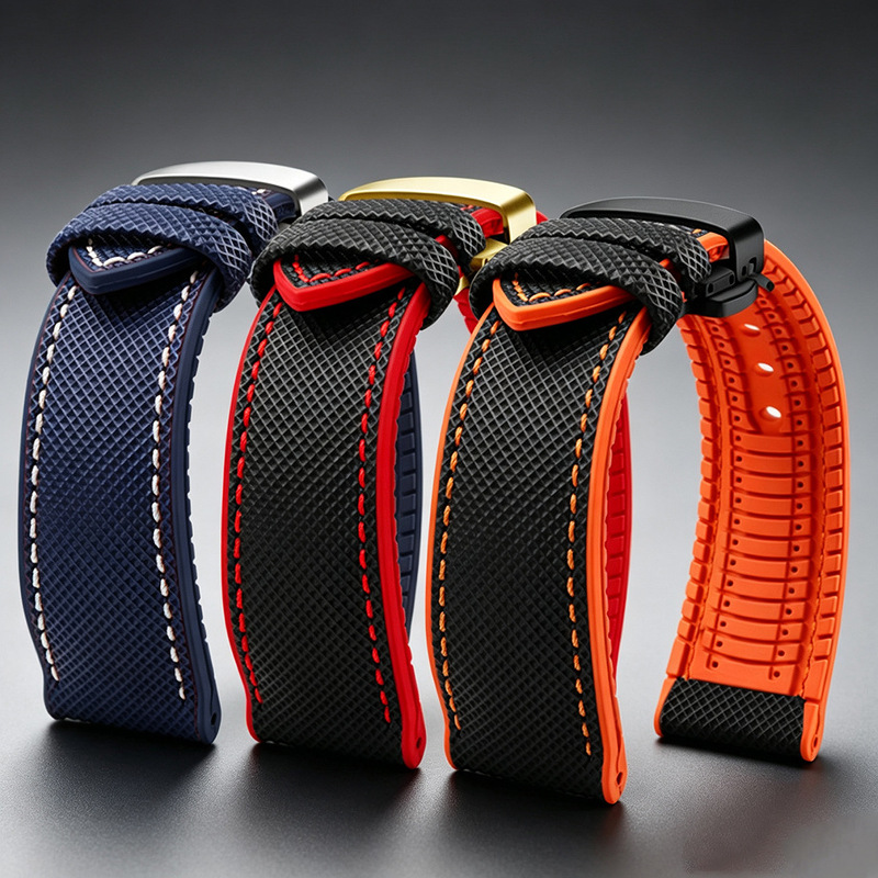Compatible with Casio Protrek Mountaineering Series Prg Prw Nylon Patterned Rubber 20mm 22mm