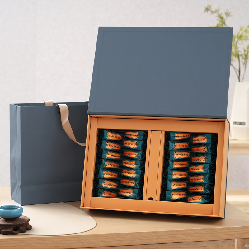 新款茶叶礼盒空盒肉桂摆泡茶叶包装盒武夷岩茶大红袍通用空礼盒装