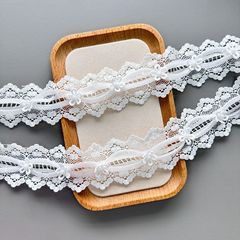 High-quality export white lace trim clothing material DIY accessories veil accessories