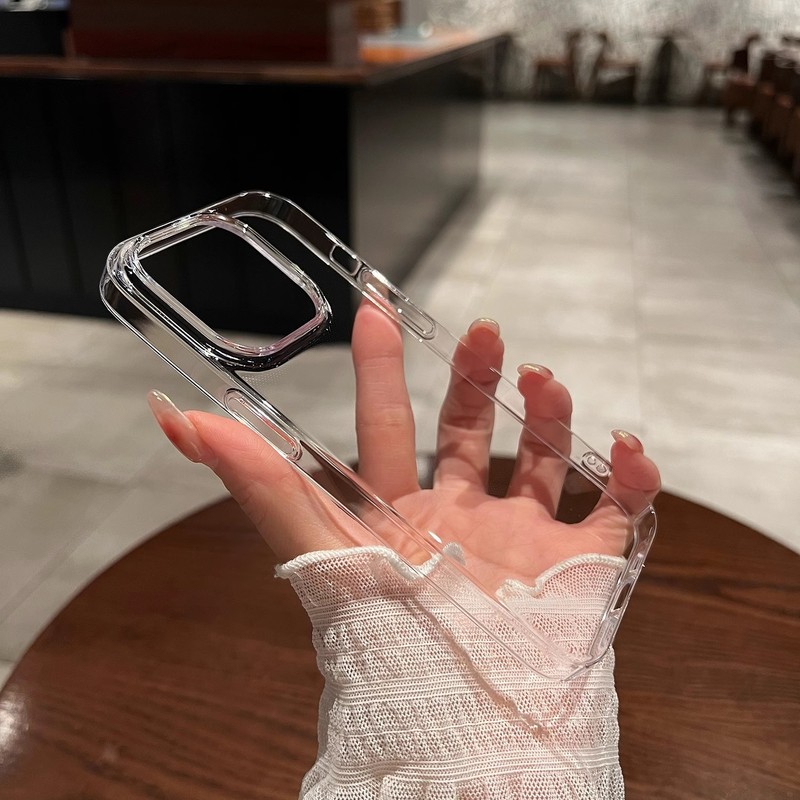 不发黄透明PC适用iPhone16手机壳高透磁吸充电苹果15超薄防摔硬套|undefined