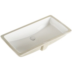 5ZV7 wholesale 80cm extra large size undermount sink super deep rectangular ceramic integrated washbasin