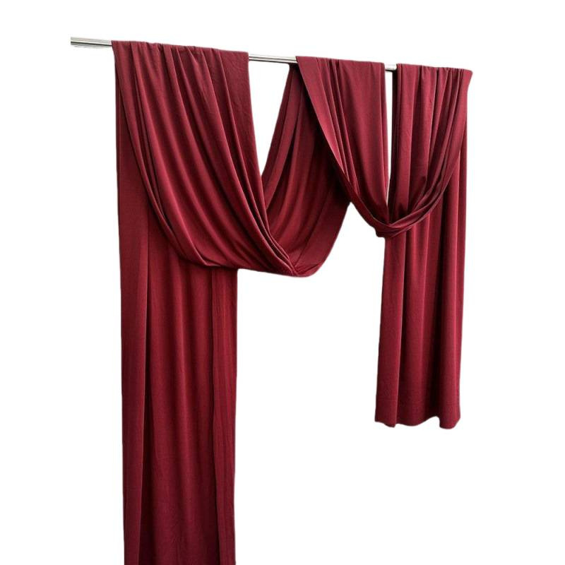 Techo de la boda cortina de seda de leche tela elástica decoración azul cortina de fondo de la sala de bodas coreana