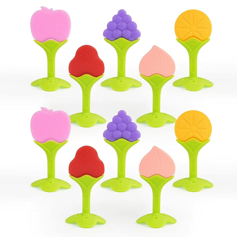 Трансграничные горячие продажи трехмерные фрукты клубника детская зубная резка детская молярная палочка