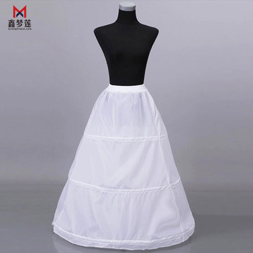 Foreign trade bride floor-length wedding dress bustle wedding dress petticoat 3 circles yarnless hard mesh tutu lining cloth elastic waist bustle