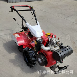 自走式带转向四驱耕机小型农用微耕机 多功能除草松土机