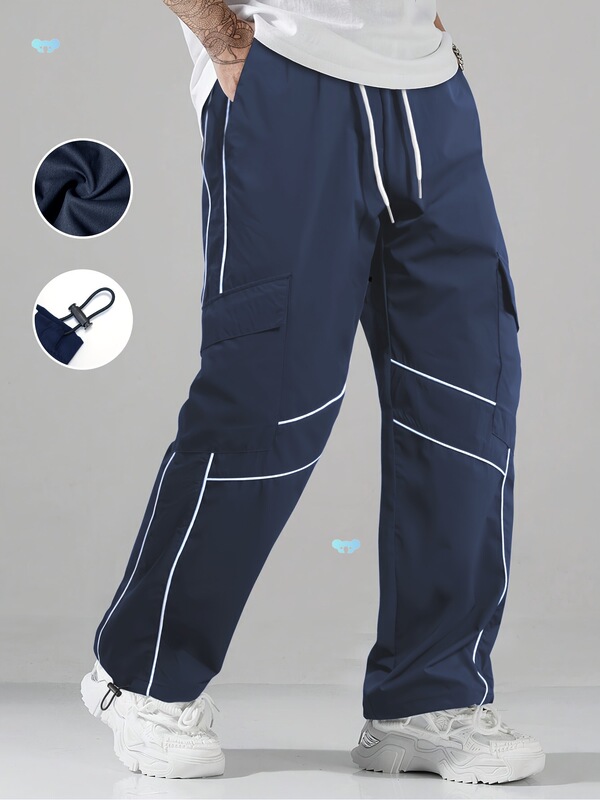 Men's Casual Loose Fit Joggers Stylish American Men's Casual Loose Pants